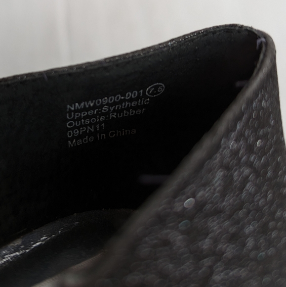 NAUGHTY MONKEY sparkle glitter platform pumps with chunky heels size 7.5 - Picture 8 of 12